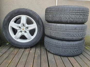Oryginał koła 245/60r18 7L5 Porsche Cayenne 5x130 Kumho zima