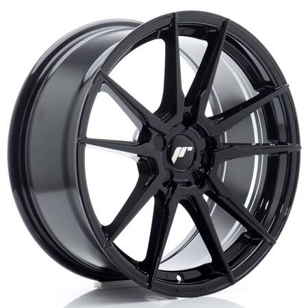 JR Wheels JR21 18x8 ET20-40 5H BLANK Glossy Black