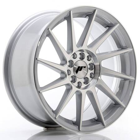 JR Wheels JR22 17x8 ET35 4x100/114 Silver Machined Face